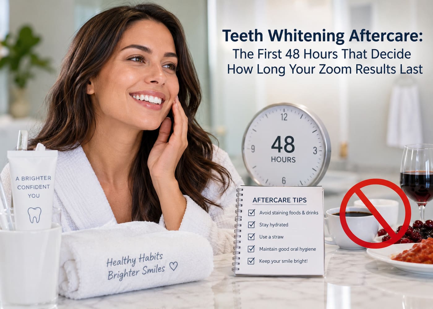 Teeth Whitening Aftercare: The First 48 Hours That Decide How Long Your Zoom Results Last